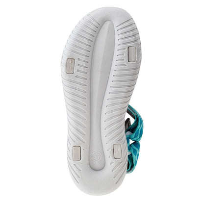 Grey-Light Turquoise - Back - Hi-Tec Womens-Ladies Hanar Sandals