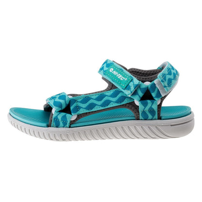 Grey-Light Turquoise - Lifestyle - Hi-Tec Womens-Ladies Hanar Sandals