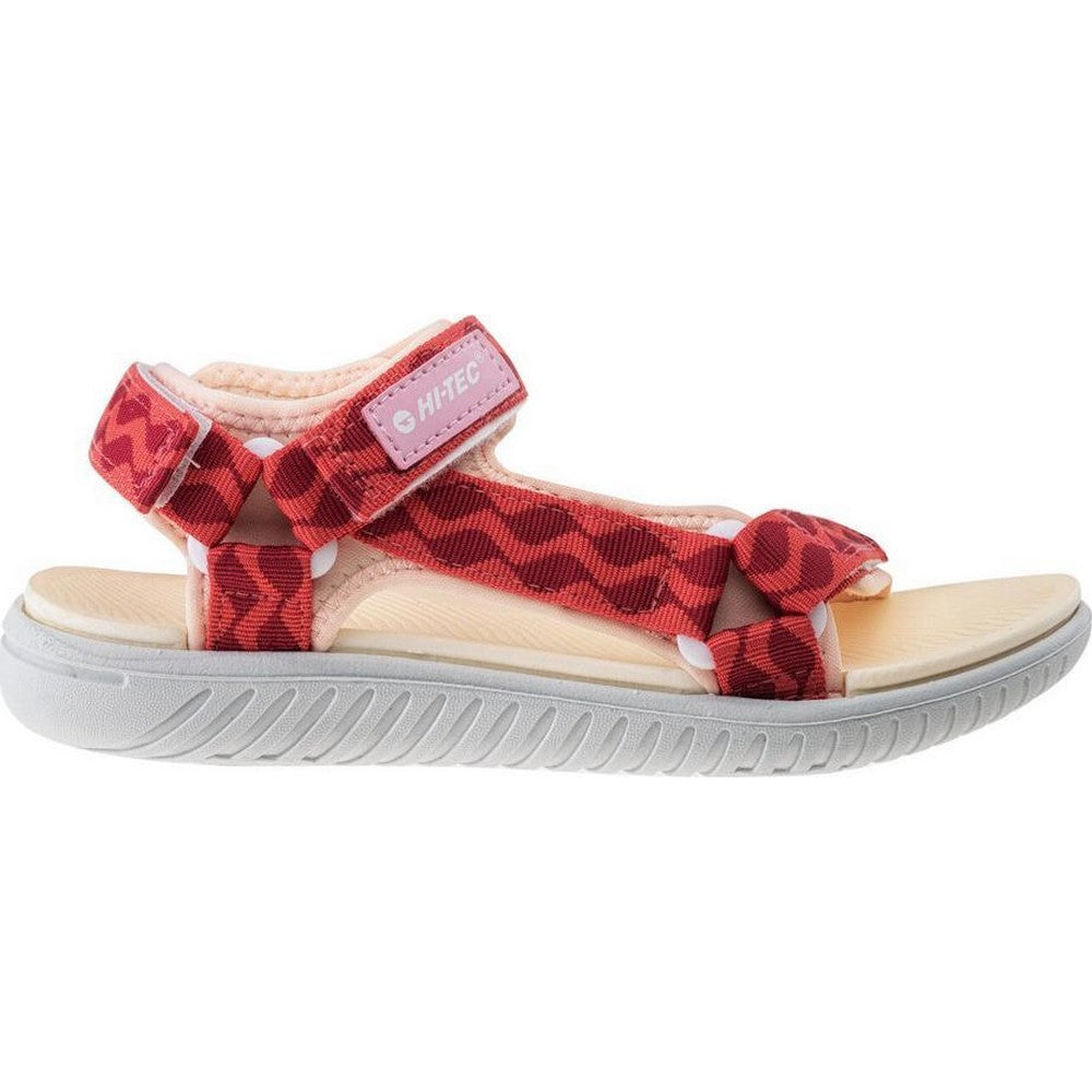 Pink-Beige - Side - Hi-Tec Womens-Ladies Hanar Sandals