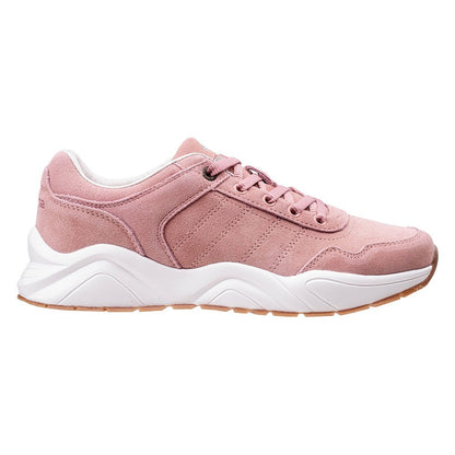 Silver Pink-Beige - Back - Iguana Womens-Ladies Vilme Leather Trainers