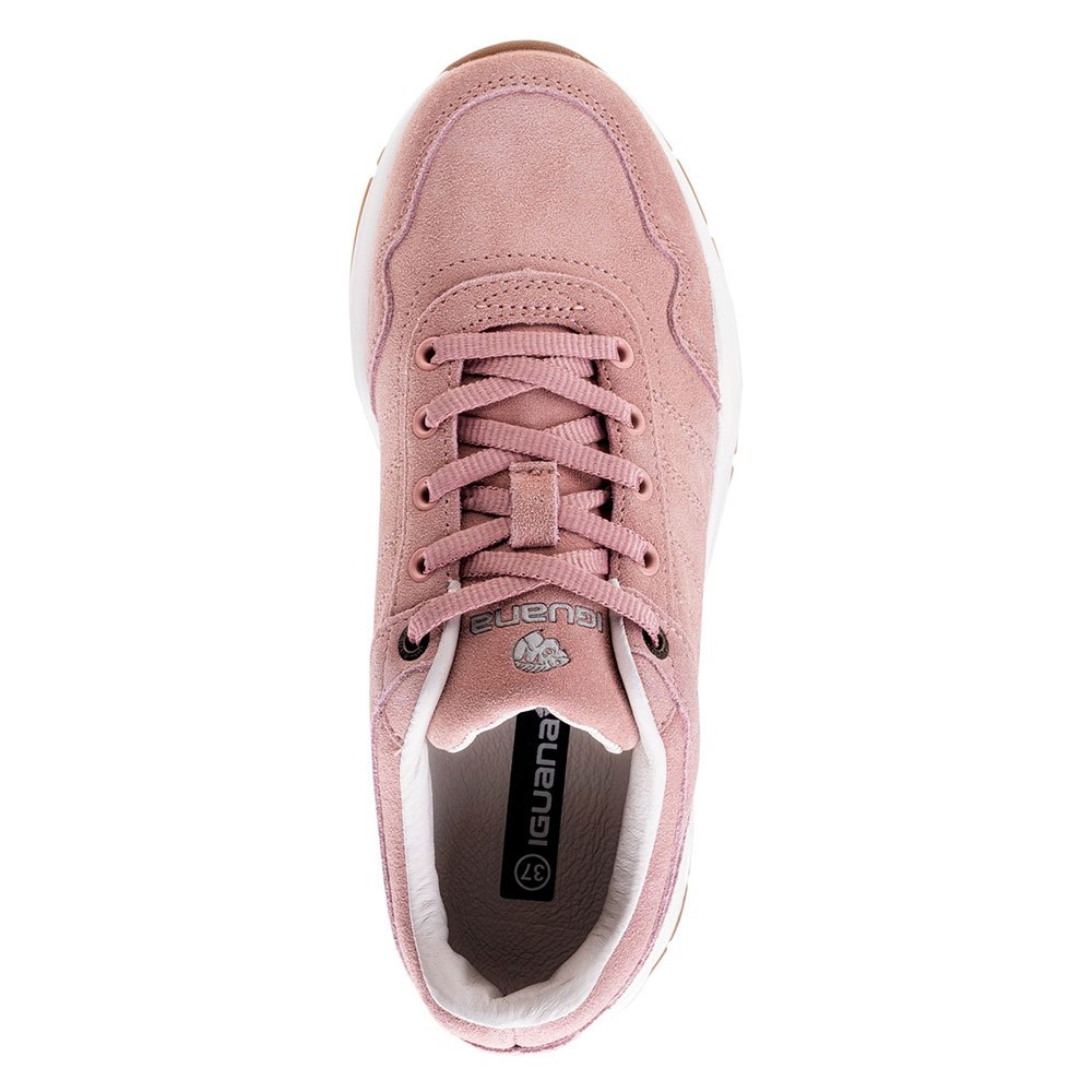 Silver Pink-Beige - Lifestyle - Iguana Womens-Ladies Vilme Leather Trainers