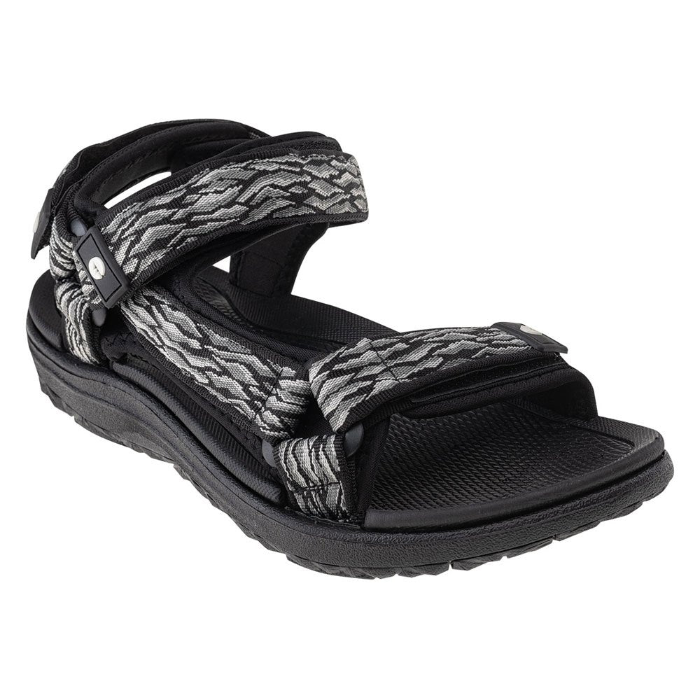 Black-Grey - Front - Hi-Tec Mens Hanary Sandals