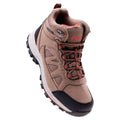 Smog-Sand-Watermelon Red - Close up - Hi-Tec Womens-Ladies Lamite Waterproof Mid Cut Shoes