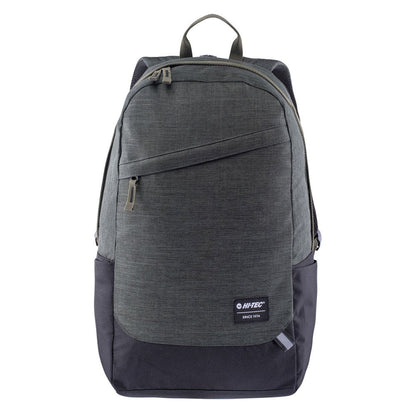 Green-Black Melange - Front - Hi-Tec Citan Logo 28L Laptop Backpack