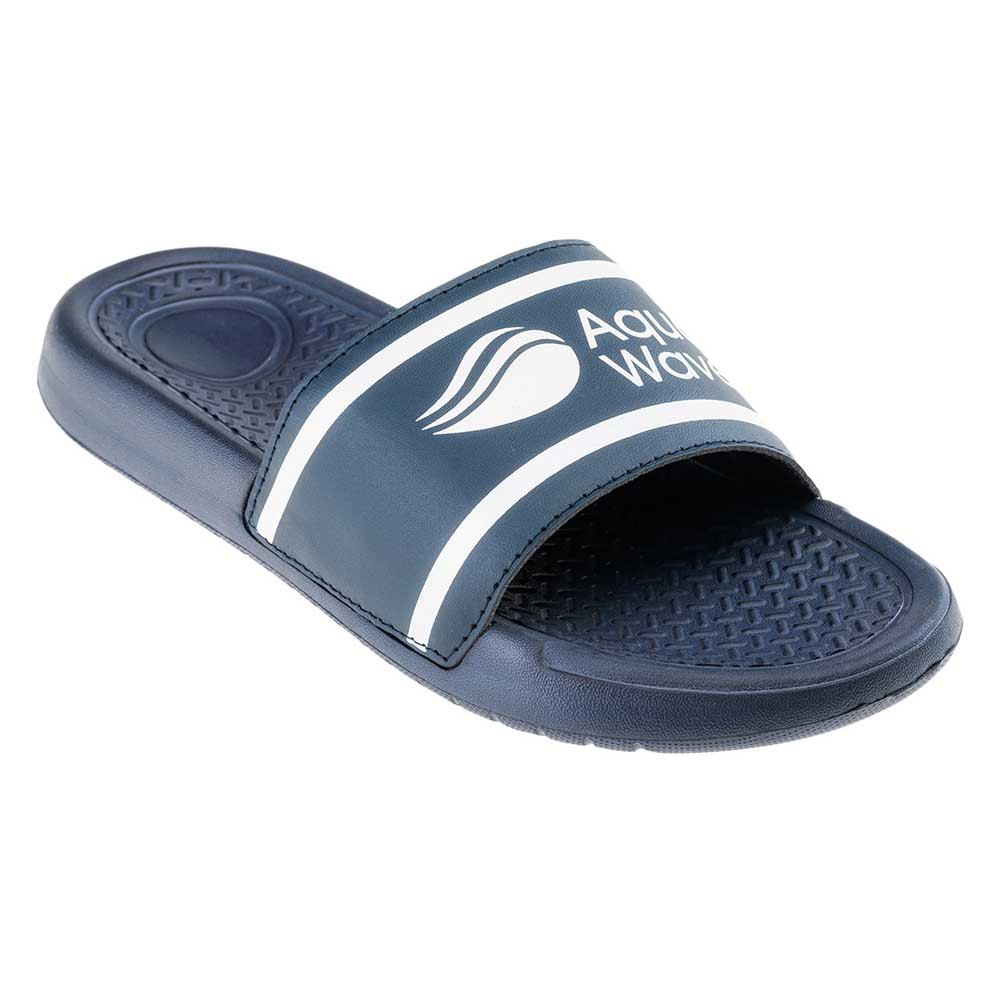 Navy-White - Front - Aquawave Womens-Ladies Arwedi Sliders
