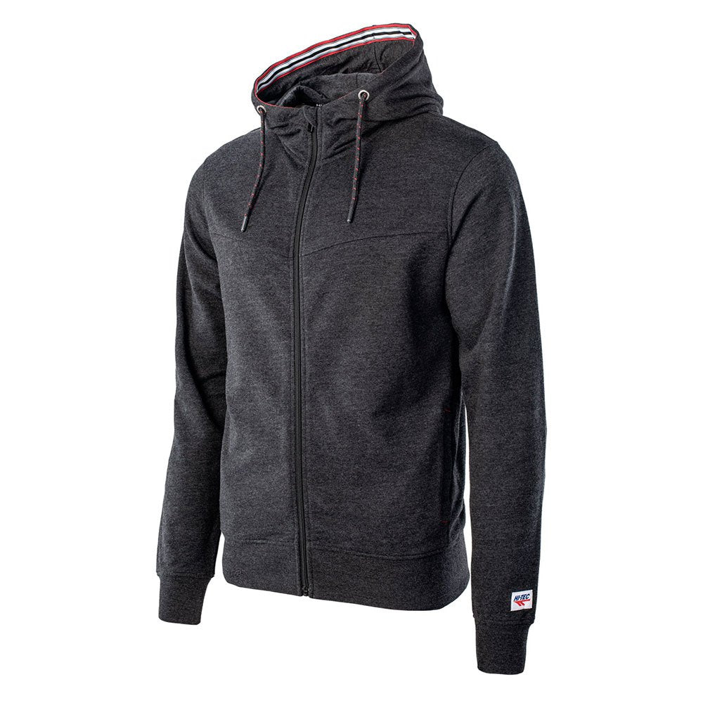 Black Melange - Side - Hi-Tec Mens Sabarin Full Zip Hoodie