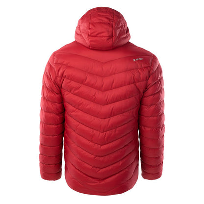 Merlot-Anthracite - Back - Hi-Tec Mens Salrin Quilted Padded Jacket
