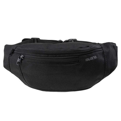 Black - Back - Iguana Unisex Adult Igebelt Logo Hip Bag