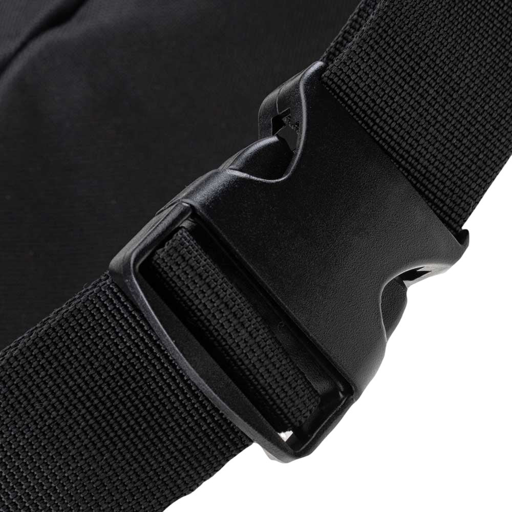 Black - Pack Shot - Iguana Unisex Adult Igebelt Logo Hip Bag