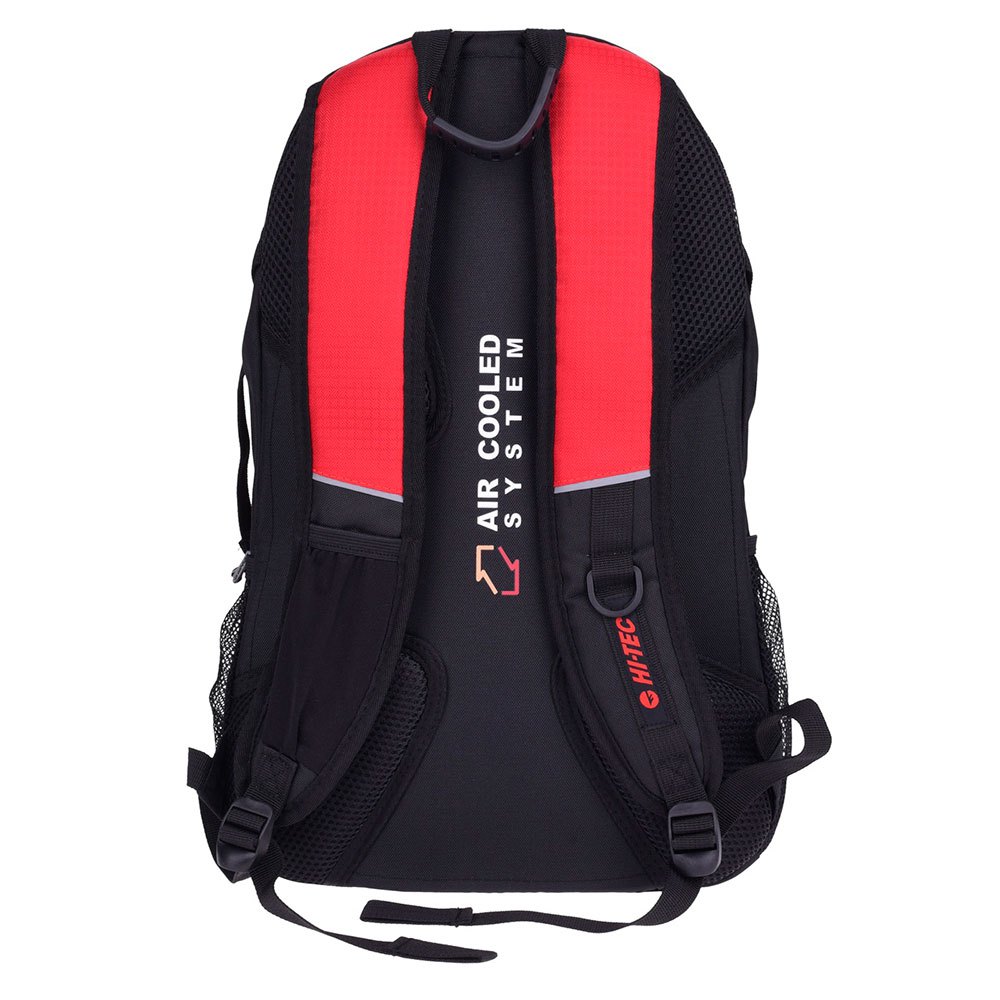 Red-Black - Back - Hi-Tec Unisex Adult Mandor Contrast 20L Backpack