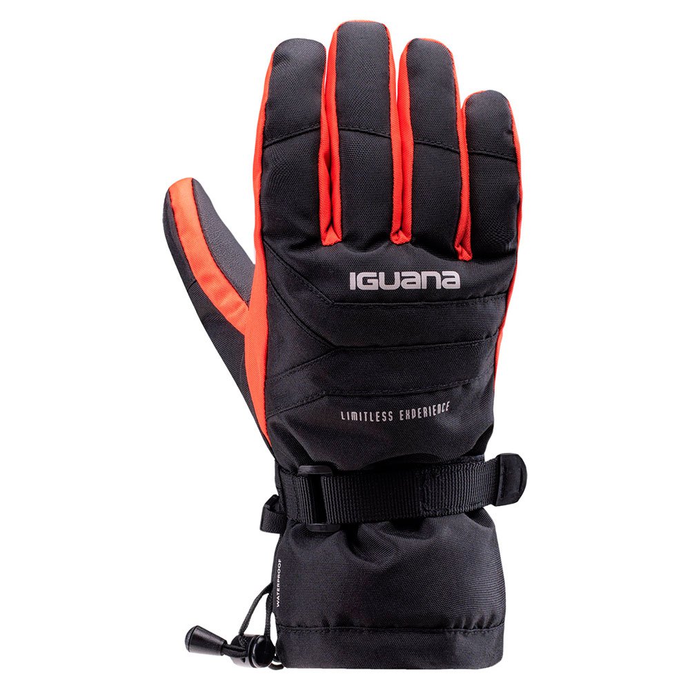 Black-Cherry Tomato - Back - Iguana Mens Alessio Ski Gloves