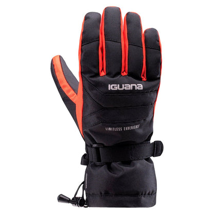 Black-Cherry Tomato - Back - Iguana Mens Alessio Ski Gloves