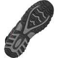 Black-Dark Grey-Red - Side - Hi-Tec Mens Tiore Logo Sandals