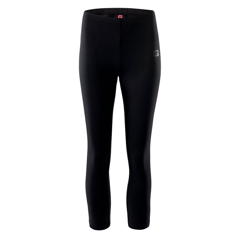 Black - Front - IQ Womens-Ladies Silky 3-4 Leggings