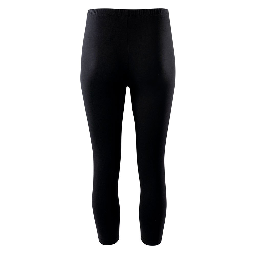 Black - Back - IQ Womens-Ladies Silky 3-4 Leggings