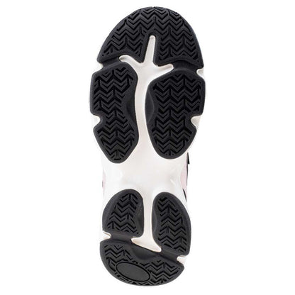 Black-Dark Grey-Pink - Side - Iguana Womens-Ladies Obenari Trainers