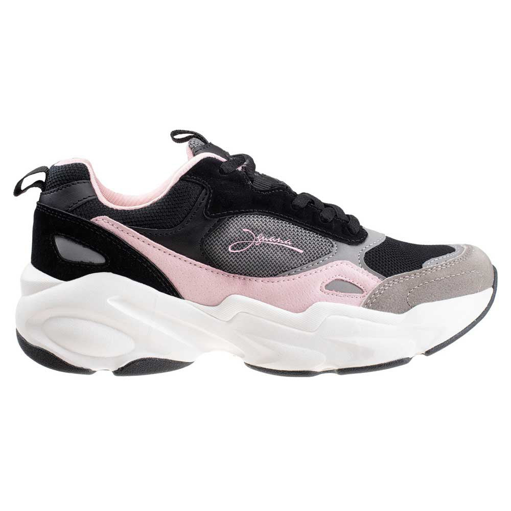 Black-Dark Grey-Pink - Lifestyle - Iguana Womens-Ladies Obenari Trainers
