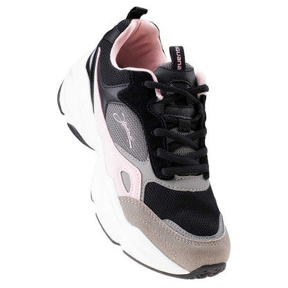 Black-Dark Grey-Pink - Close up - Iguana Womens-Ladies Obenari Trainers