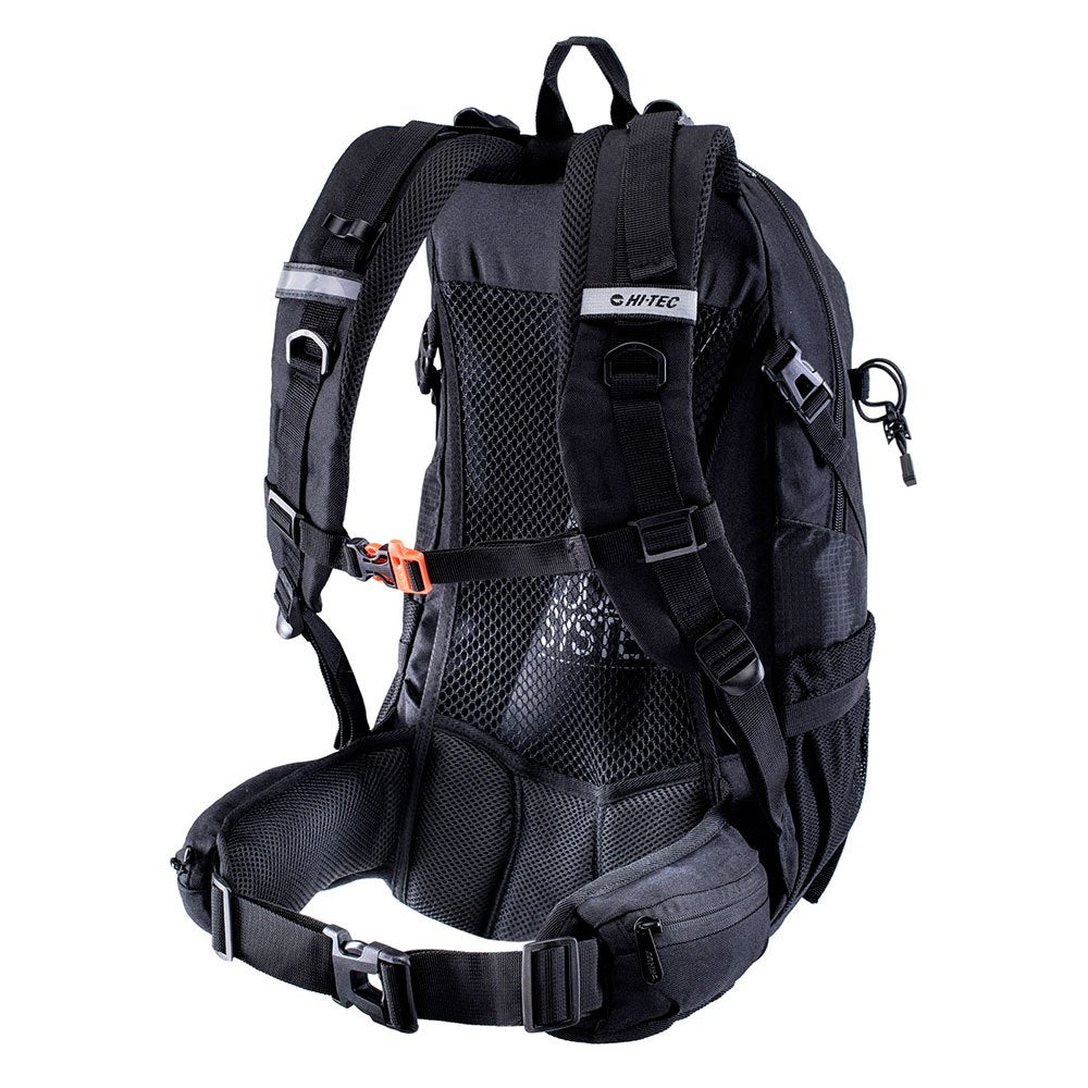 Black-Microchip - Back - Hi-Tec Aruba Backpack