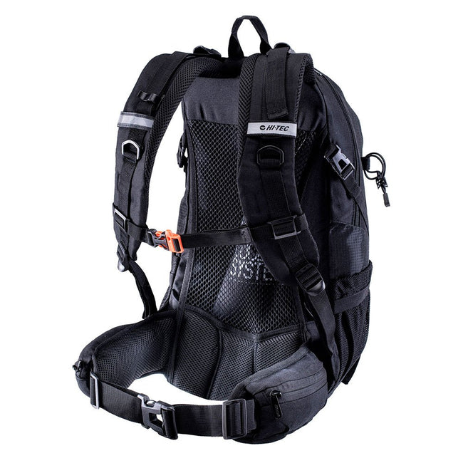 Black-Microchip - Back - Hi-Tec Aruba Backpack