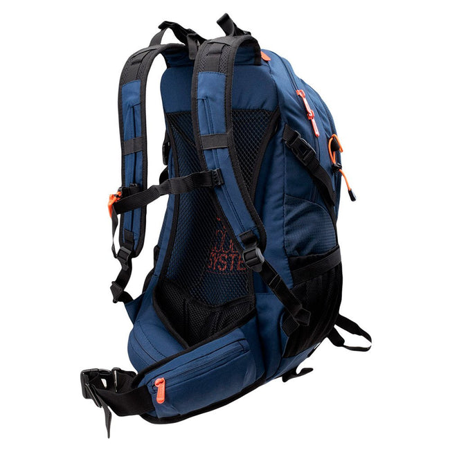 Dress Blue-Bright Marigold - Back - Hi-Tec Aruba Backpack
