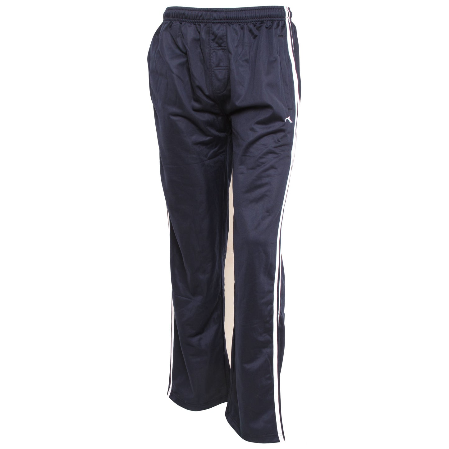 Navy - Front - Mens Sportswear Tracksuit-Jogging Bottoms (Open Cuff)