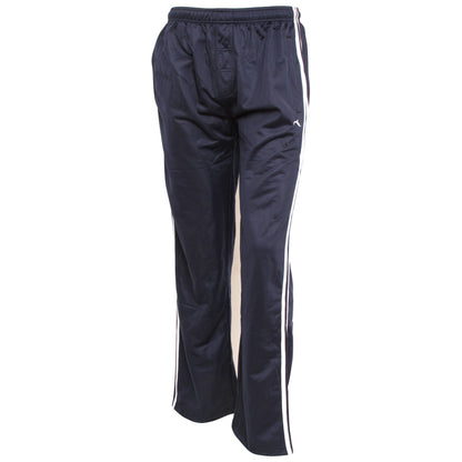 Navy - Front - Mens Sportswear Tracksuit-Jogging Bottoms (Open Cuff)
