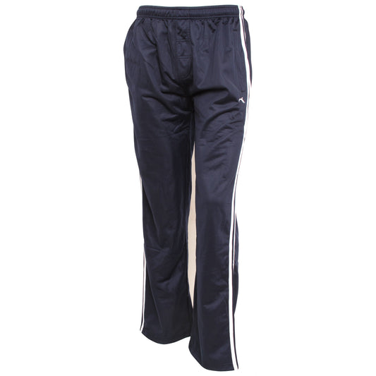 Navy - Front - Mens Sportswear Tracksuit-Jogging Bottoms (Open Cuff)