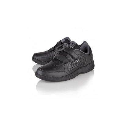 Black - Side - Gola Mens Belmont WF Wide Fit Trainers