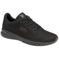 Black-Black - Front - Lonsdale Womens-Ladies Bedford Trainers