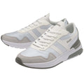 White-Grey - Close up - Gola Womens-Ladies Atomics Trainers