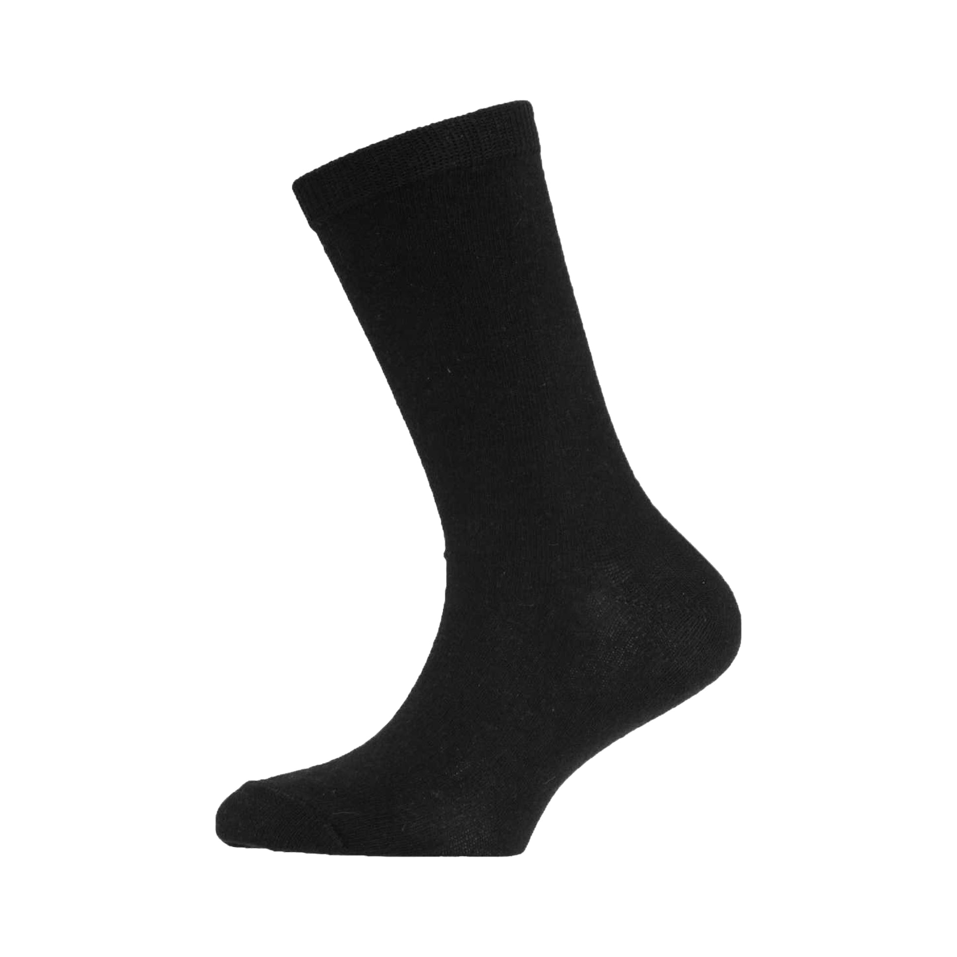 White - Front - Childrens-Kids Plain Cotton Rich School Socks (Pack Of 3)