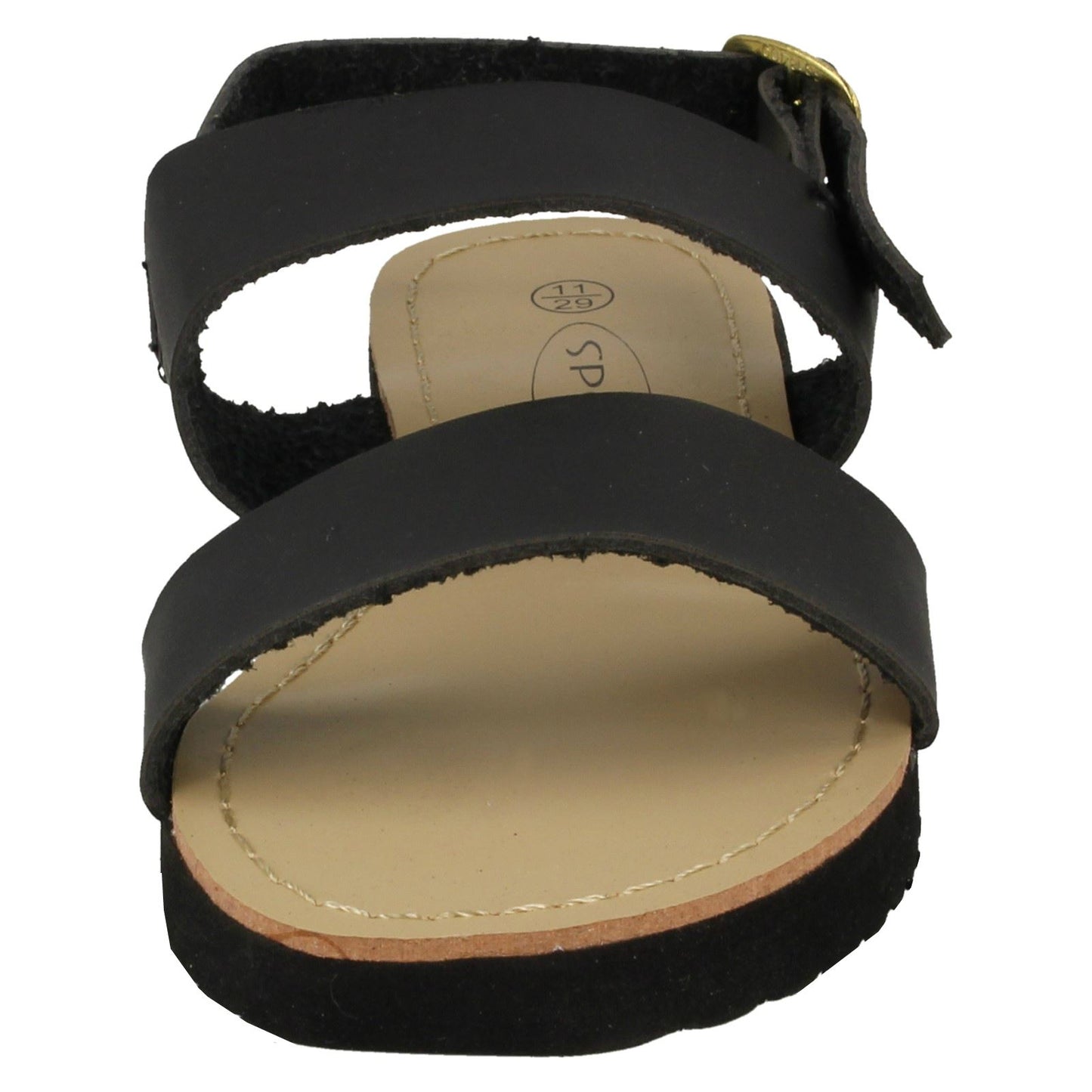 Black - Lifestyle - Spot On Childrens Girls Two Bar Sling Sandals