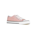 Pink-White - Front - Krisp Womens-Ladies Basic Low Top Trainers