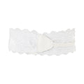 Cream - Side - Krisp Womens-Ladies Lace Cinch Belt