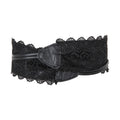 Black - Side - Krisp Womens-Ladies Lace Cinch Belt