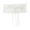 Cream - Front - Krisp Womens-Ladies Lace Cinch Belt