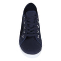 Navy - Lifestyle - Krisp Womens-Ladies Panelled Plimsoll Trainers