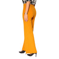 Mustard - Back - Krisp Womens-Ladies High Waist Wide Leg Trousers