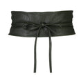Khaki - Front - Krisp Womens-Ladies Faux Leather Cinch Belt