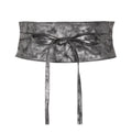 Gunmetal Grey - Front - Krisp Womens-Ladies Faux Leather Cinch Belt