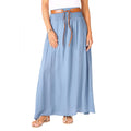 Denim - Front - Krisp Womens-Ladies Tie Belted Boho Maxi Skirt