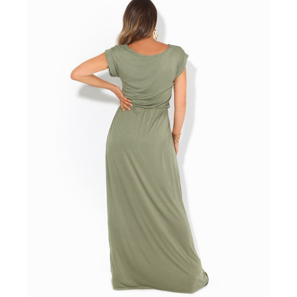 Krisp Womens/Ladies Turn Up Sleeve Jersey Maxi Dress – Universal Textiles