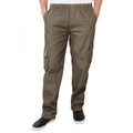 Taupe - Front - Krisp Mens Army Cargo Trousers