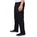 Black - Front - Krisp Mens Army Cargo Trousers