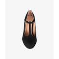Black - Lifestyle - Krisp Womens-Ladies Chunky Heel T-Bar Shoes