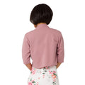 Dusty Pink - Back - Krisp Womens-Ladies Tailored Half-Sleeved Shrug