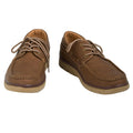 Camel - Front - Krisp Mens Plain Leather Boat Shoes