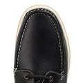 Black - Lifestyle - Krisp Mens Contrast Leather Boat Shoes