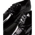 Black - Pack Shot - Krisp Mens Leather Oxford Shoes